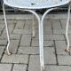 pair of antique wrought iron garden chairs