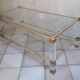 Table basse Pierre Vandel modèle Altu, Altuglas et verre