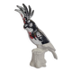 Cockatoo sculpture in biscuit porcelain, Pols Potten, 33 cm