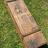 Old vintage wooden croquet game