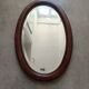 Miroir ovale biseauté Art Déco