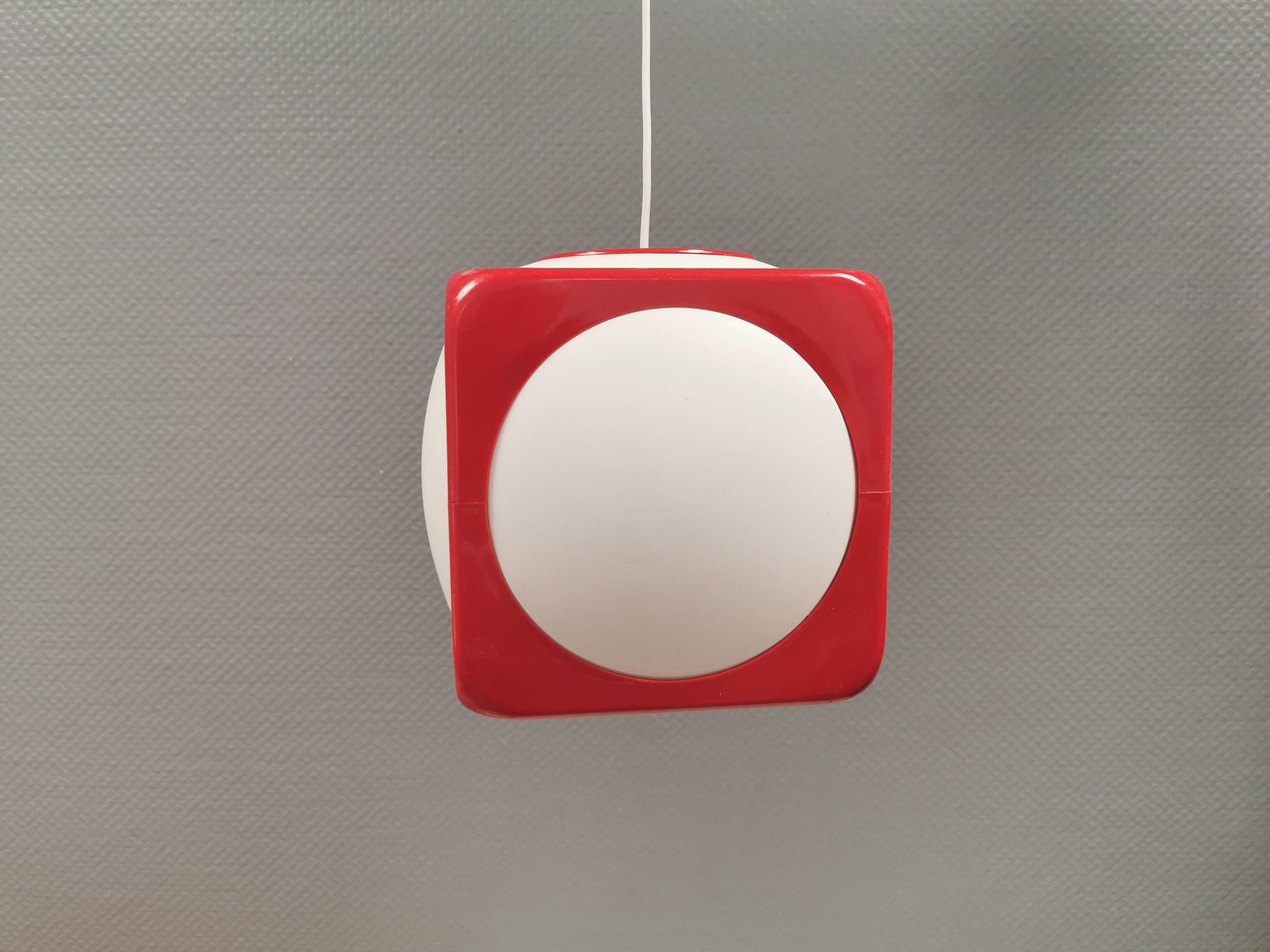 Vintage Poker Dice pendant lamp by Hoyrup Lighting, 1976, Denmark.
