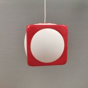 Vintage Poker Dice pendant lamp by Hoyrup Lighting, 1976, Denmark.