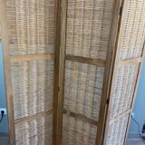 Woven wicker screen