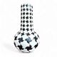 2 x ceramic / Pied de Poule vases / 1980s