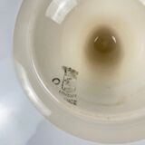 Longwy compote dish, early 20th century, floral decoration.