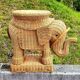 Éléphant en rotin années 70