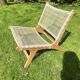 Chair / garden armchair / single-seater in retro rattan