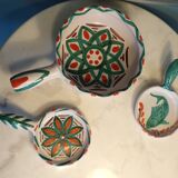 Set of 3 ceramic fondue pots by Antoine Fazio