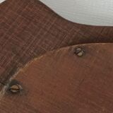 Vintage oak top engraved parrots