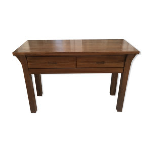 Console en bois exotique