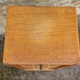 60s curtain filing cabinet