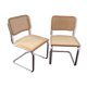 Pair of Marcel Breuer Cesca B32 chairs