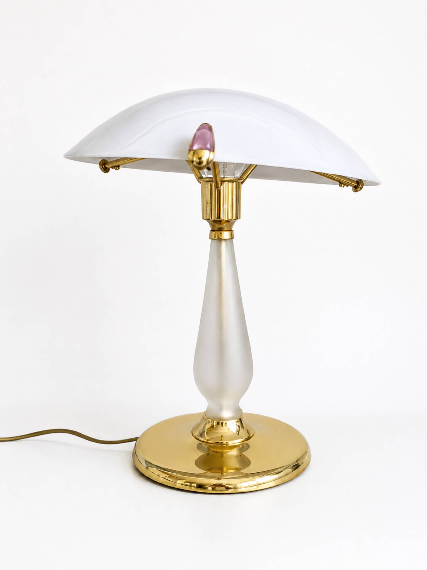 Carlo Nason Aureliano Toso Murano Amethyst 1970 Table Lamp