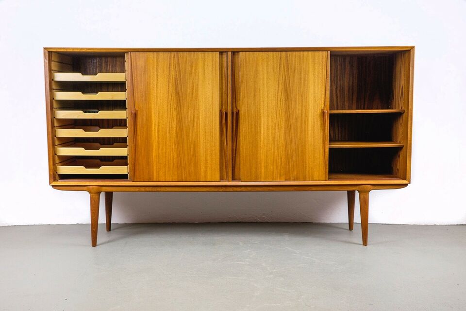 Vintage teak buffet model 19 19 Gunni Omann Jun 60s Selency