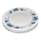 Sarreguemines set of 4 antique Aïda flat plates in earthenware from Sarreguemines U&C 19th century.
