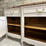 Regency style sideboard with red marble