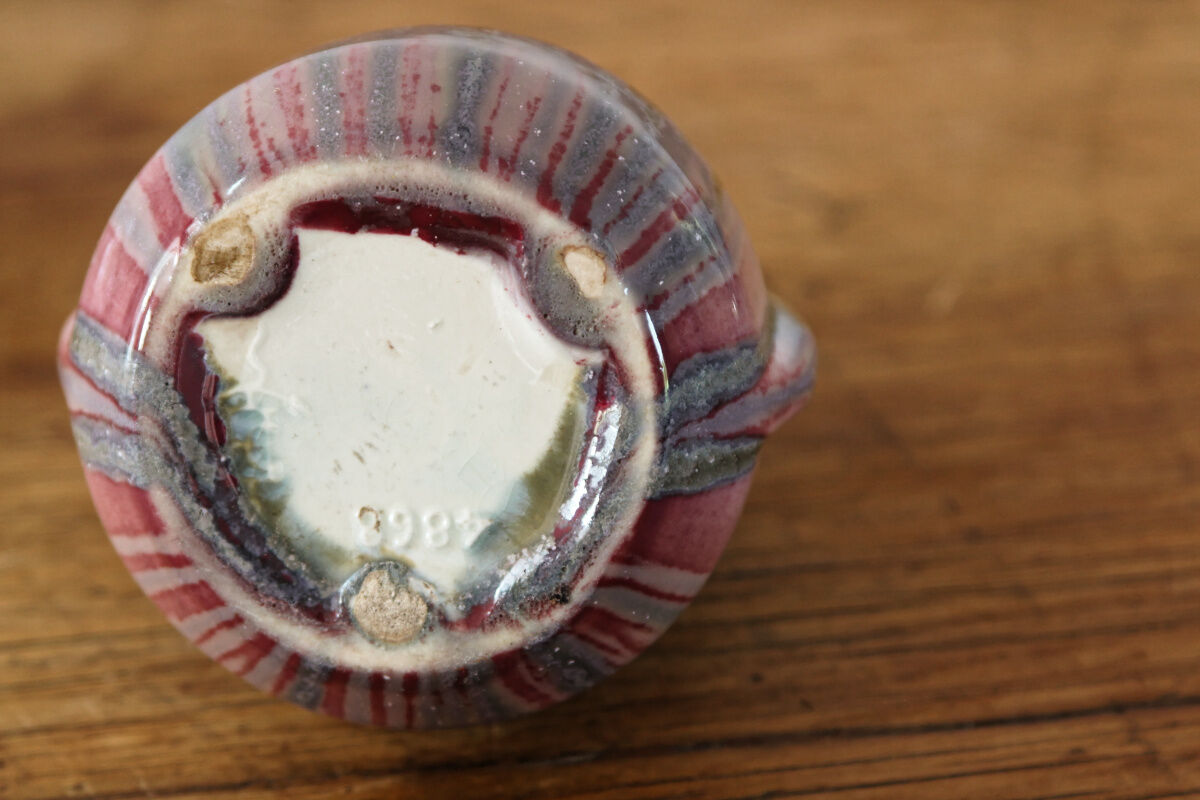 Pair of earthenware art deco vases