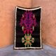 Moroccan Boucherouite rug black - 134 x 195 cm