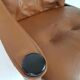 Danish suede leather armchair
