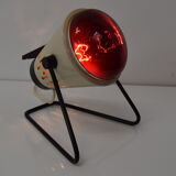 Mid-century infra table lamp,r ed light, circa 1980's