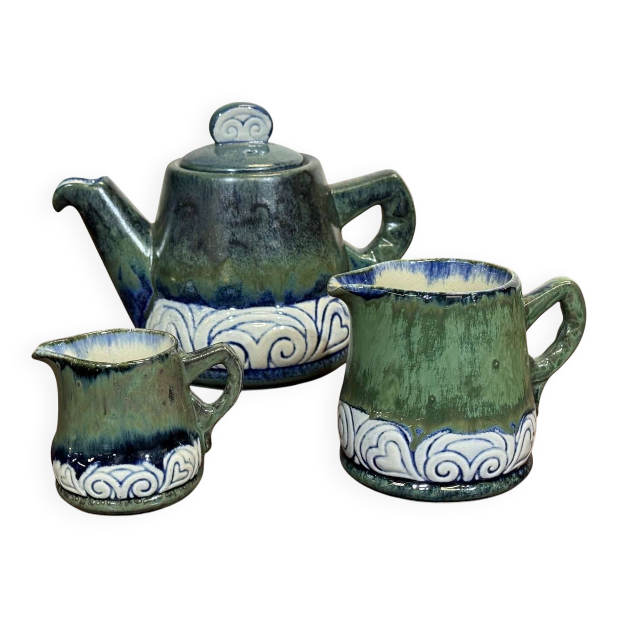 HB QUIMPER stoneware service from the 1930s.
