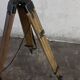 Industrial spotlight floor lamp on tripod PZO STG 4, Poland, 1970s