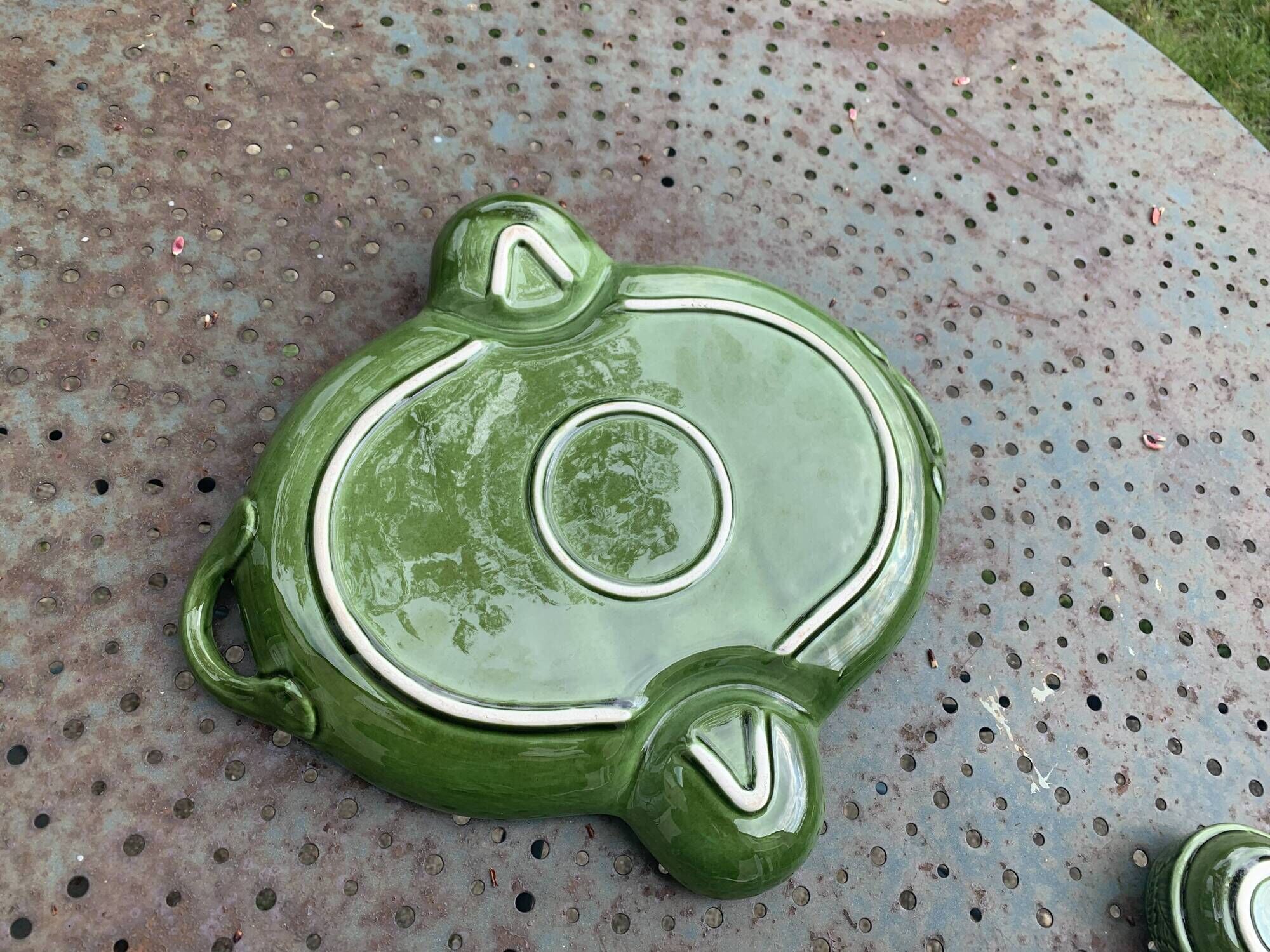 Slurry dish for red fruits, cream pot and vintage sugar bowl