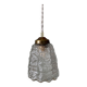 Vintage globe pendant in molded glass