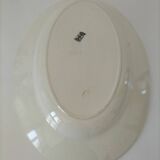 PLat ovale art déco faïence de Longwy