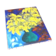 Painting Oil on canvas Still life Bouquet of mimosa