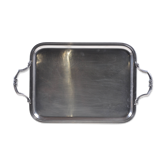Antique silver-plated serving tray / 60 cm / 45 cm, hallmarks