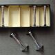 Set of 6 Ercuis modernist silver plated metal knife rests - 1960s/1970s