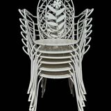Fauteuils en fer forgé provençal des années 60, set de 6