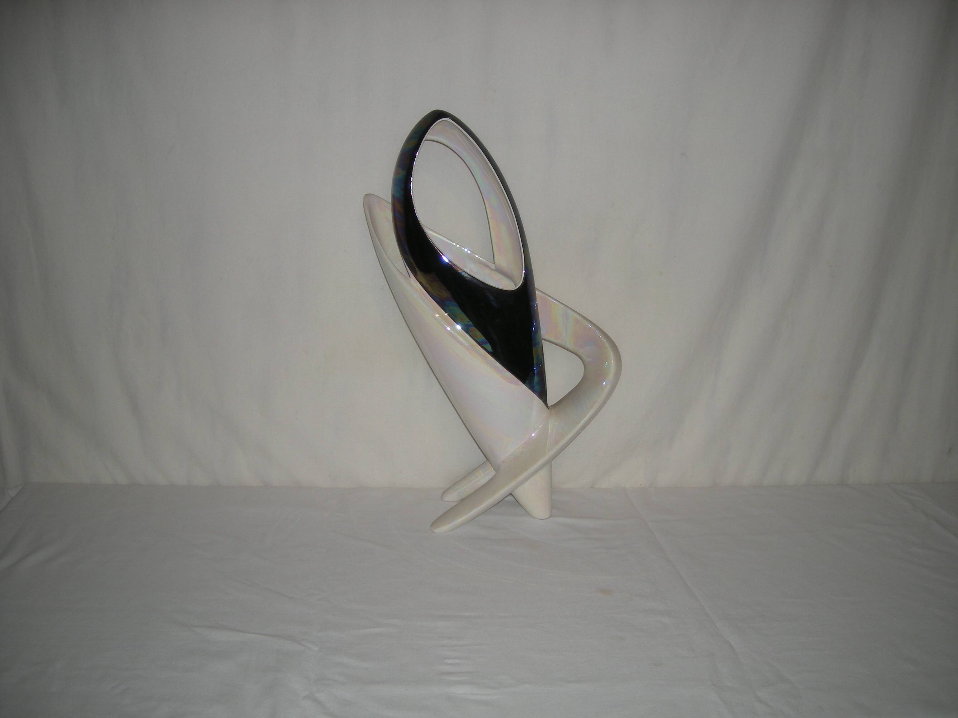 Camillo Lusso tripod vase - Turin ceramics from the 50s