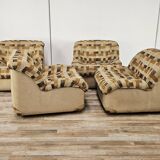 Modular fabric armchairs from the 1970s