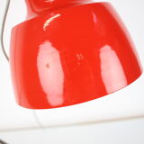 Mid-century red table lamp designed by Josef Hůrka for Napako, 1970's.