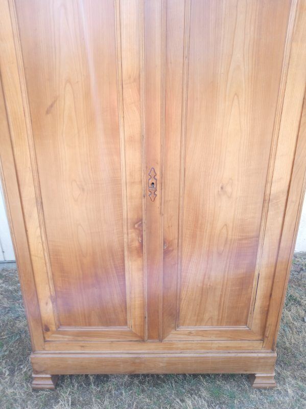 Solid cherry wood wardrobe