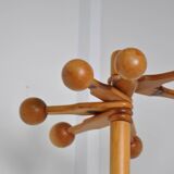 Pine coat rack from the 1970s