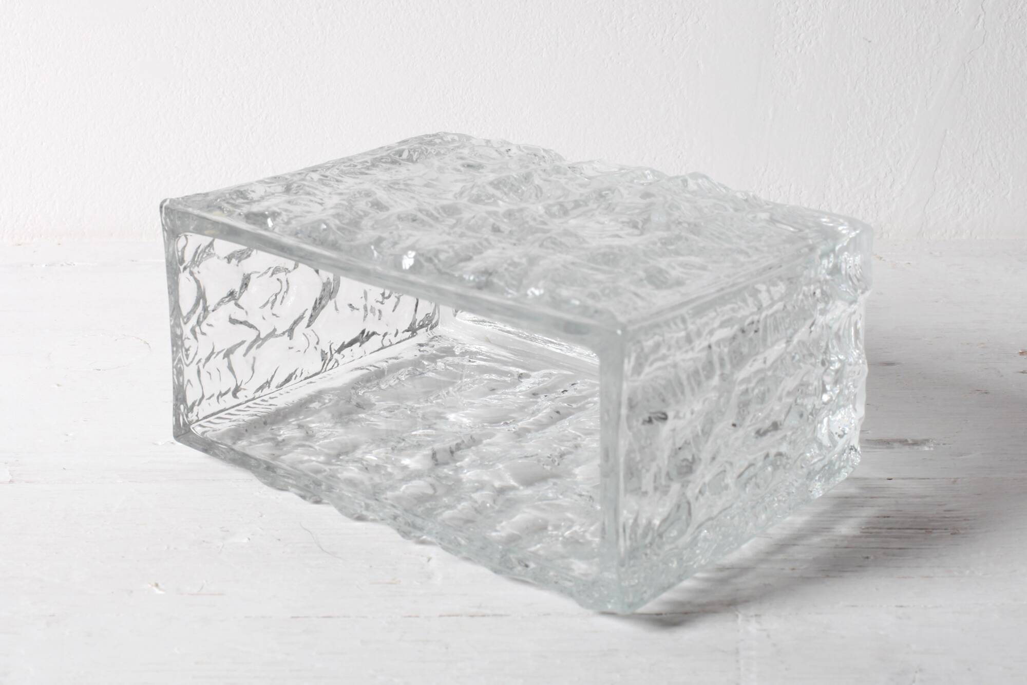 Vintage Sklo Union Glass Jardinière Vase Moravia / Vladislav Urban / 1968
