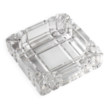 Cendrier en cristal RCR vintage / Accessoire de fumeur en verre italien du milieu du siècle