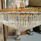 Vintage chandelier 8 lights and brass