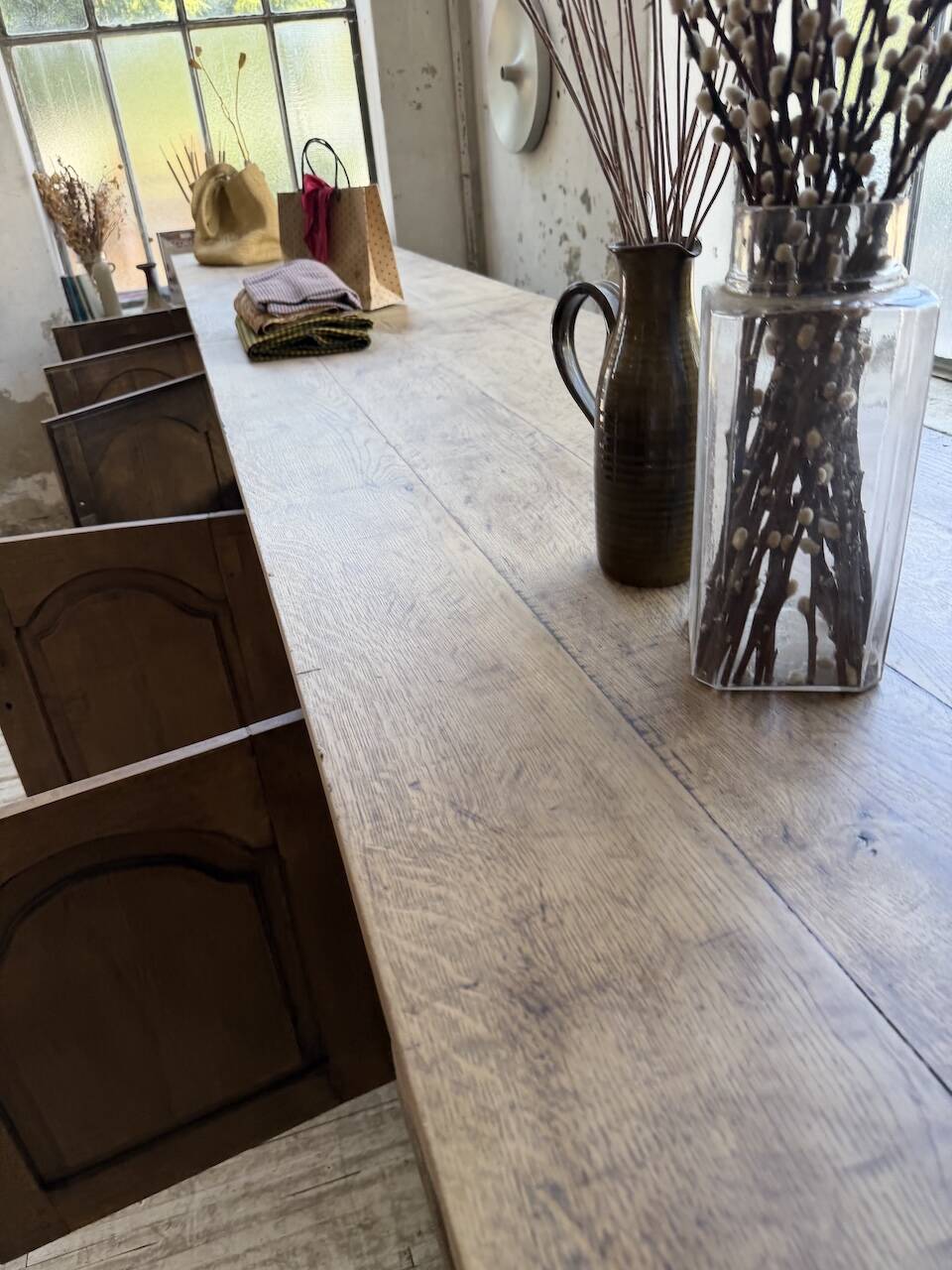 Rustic sideboard XXL 4m solid oak 1950