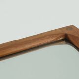 Miroir rectangulaire en teck par Aksel Kjersgaard, Danemark années 1970