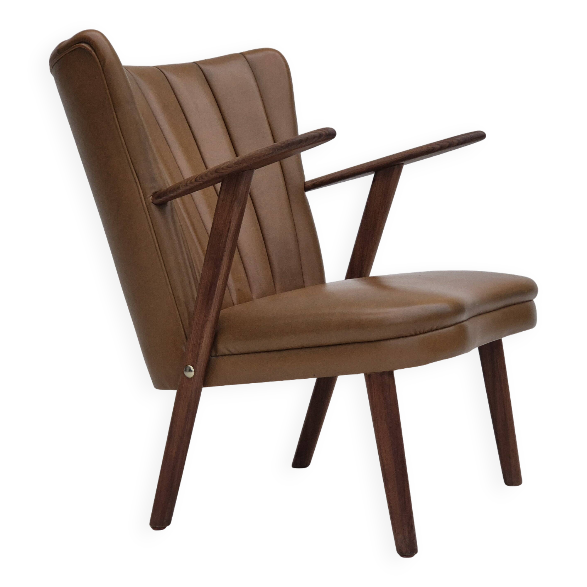 1960s, Danish design by Erhardsen & Andersen, armchair, original condition, teak wood.