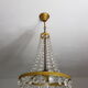 Basket chandelier with stamps