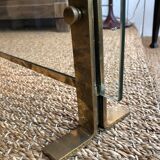 Fire shield brass and glass