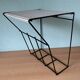 String black and white wall unit 1960s Pilastro style