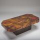 Vintage copper coffee table by Bernhard Rohne, 1970s