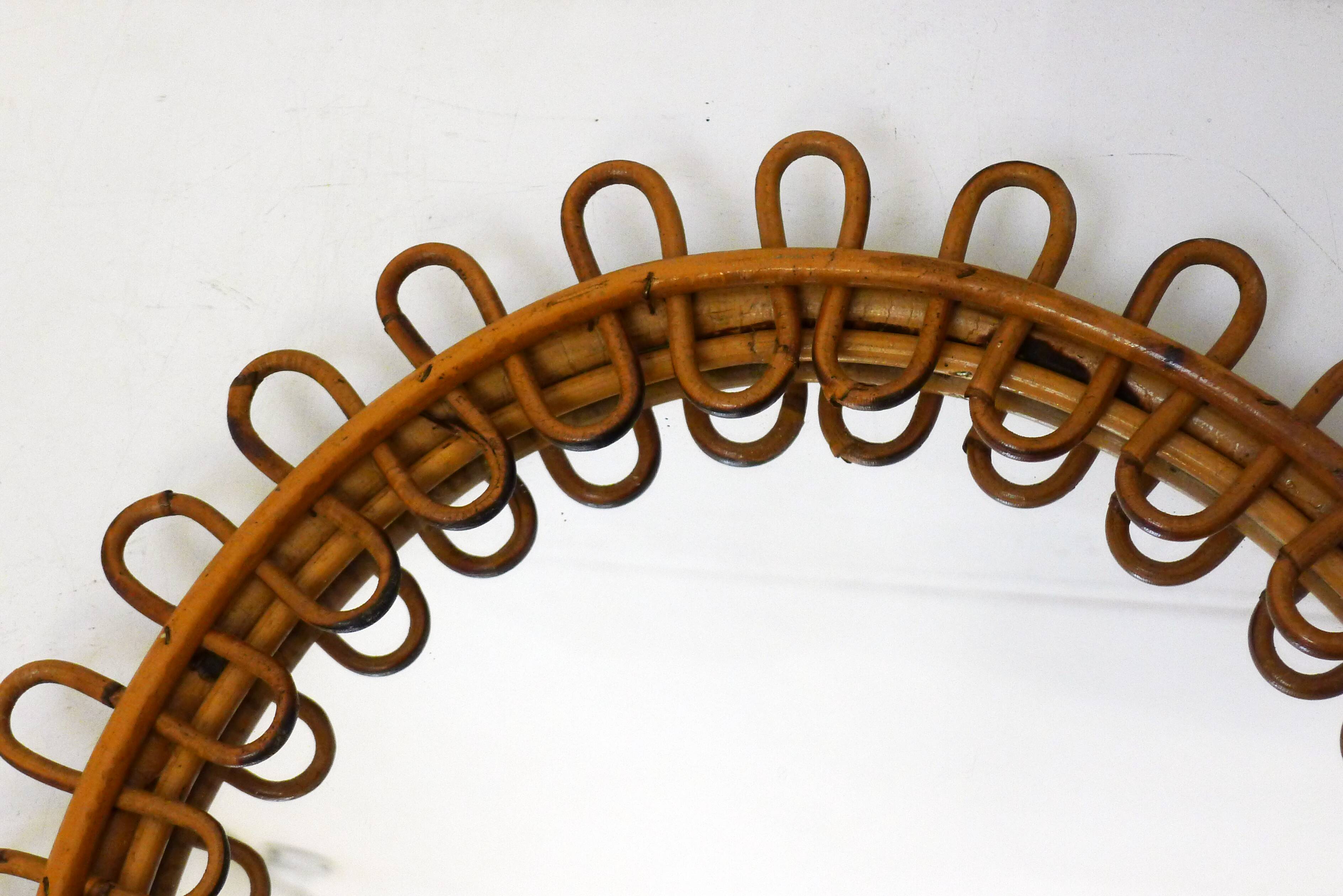 Albini Italian Rattan Mirror